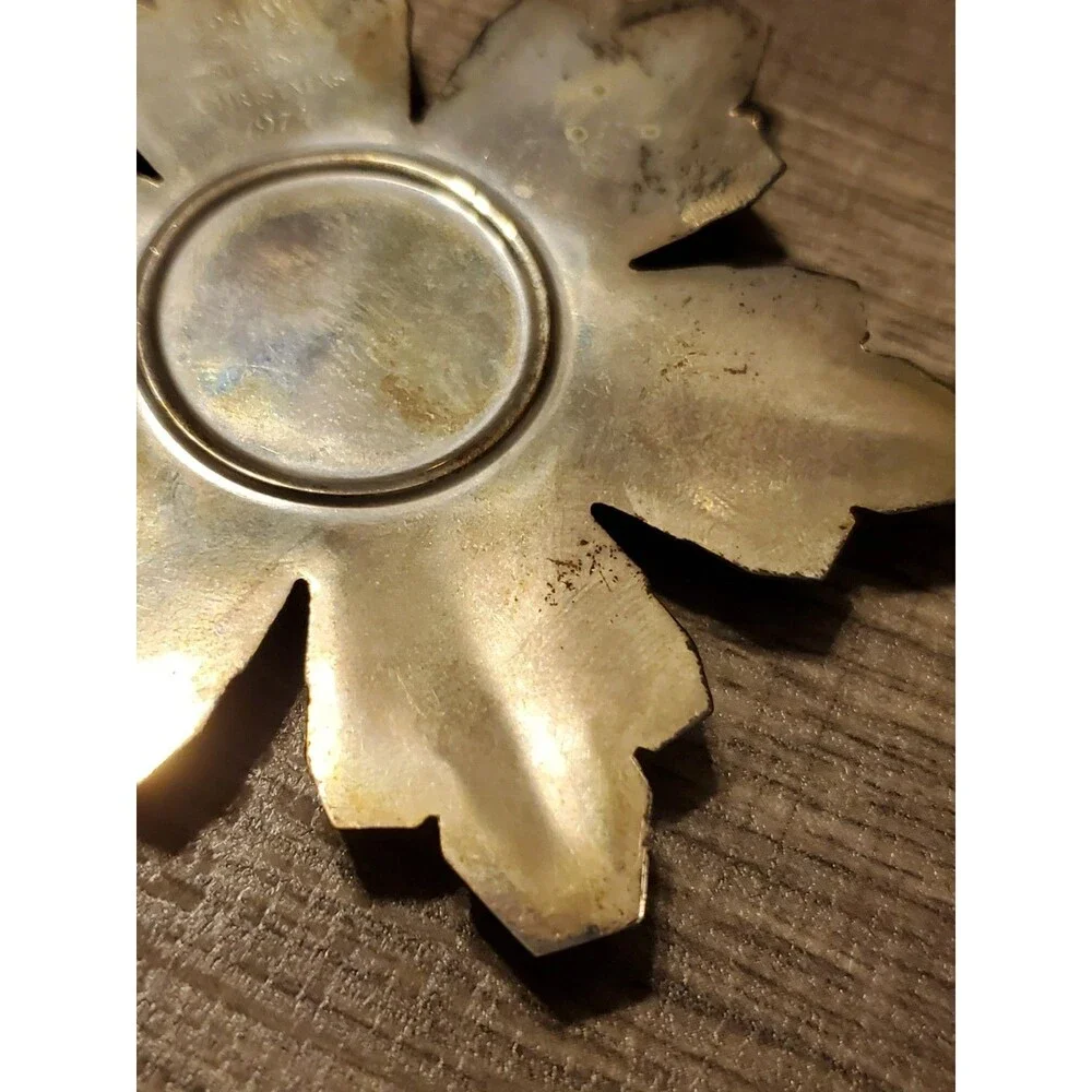 1974 Gorham Sterling Silver Snowflake Christmas Ornament Pendant Hallmarked